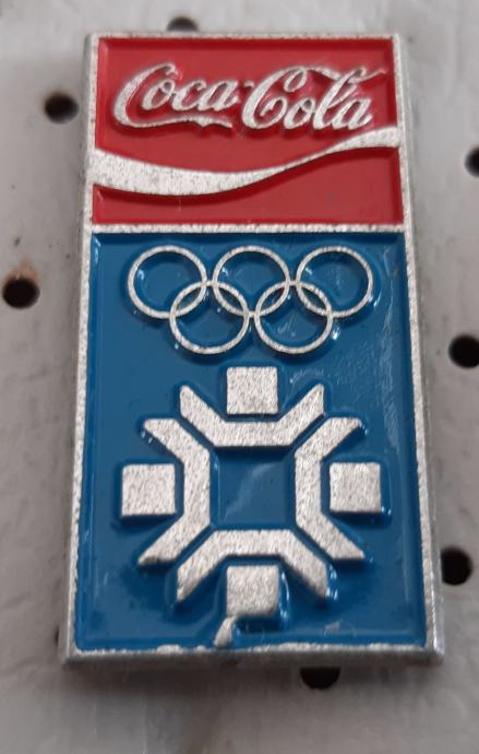 Značka Olimpijske igre Sarajevo 1984 logo Coca Cola