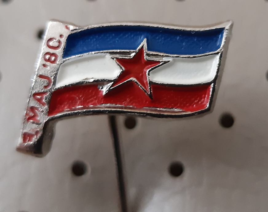 Značka Zastava Jugoslavije 1. maj 1980