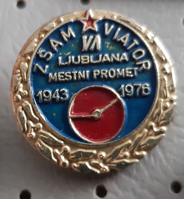 Značka ZŠAM Viator Ljubjana mestni promet 1943/1976