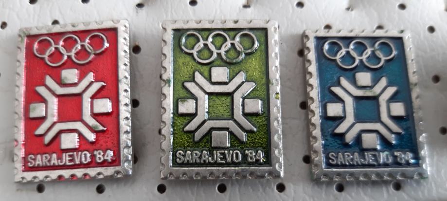 Značke Olimpijske igre Sarajevo 1984 logo večji format