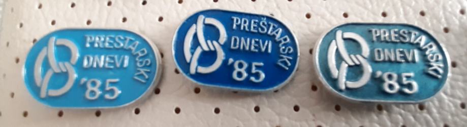 Značke Pustni festival PRESTA Črnomelj 1985  modre
