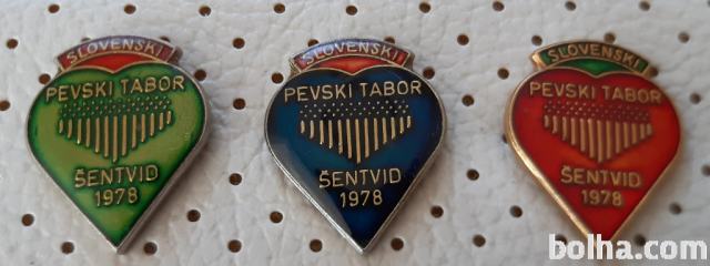 Značke Slovenski pevski tabor Šentvid pri Stični 1978