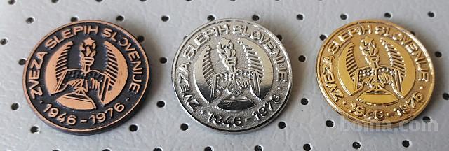 Značke Zveza slepih Slovenije 1946/1976