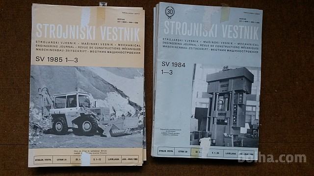 Strojniški vestnik 1984 in 1985