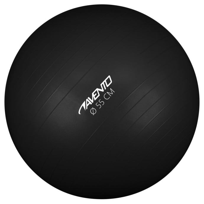 Avento Fitnes žoga / gimnastična žoga premer 55 cm črna