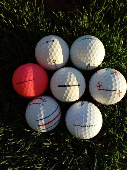 Golf žogice najboljši modeli (Pro V1, TP 5...)