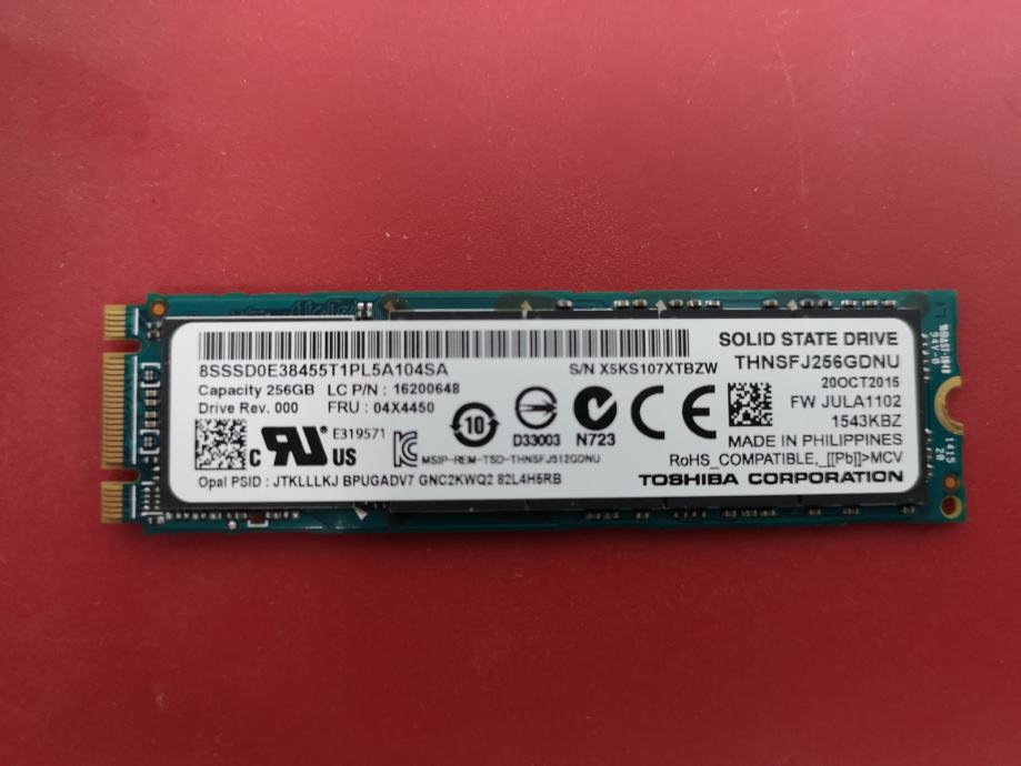 SSD disk Toshiba  256GB M.2 SATA III NGFF