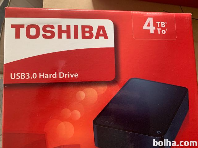 Toshiba 4 TB, USB 3.0 priklop - nov