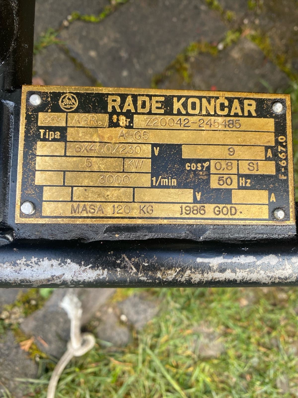 Agregat Rade Končar dizel