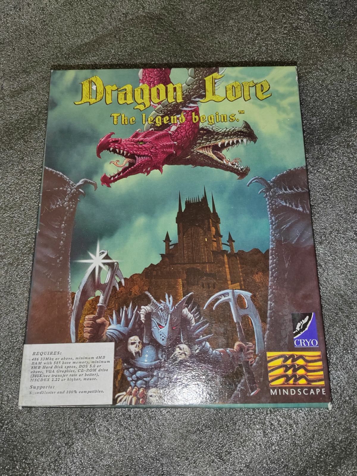 Jeu PC Big Box DRAGON LORE - Version Physique - Bon État (Boîte Et Instructions)