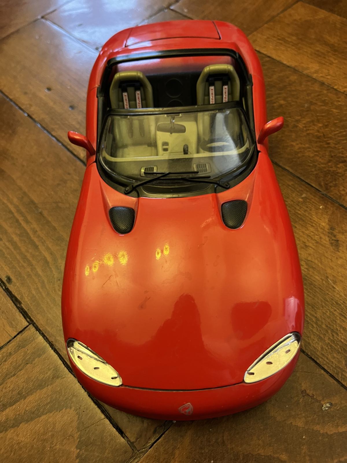 Burago 1/18 – Dodge Viper RT/10 – Diecast Verte Et Rouge – Miniature De Collection