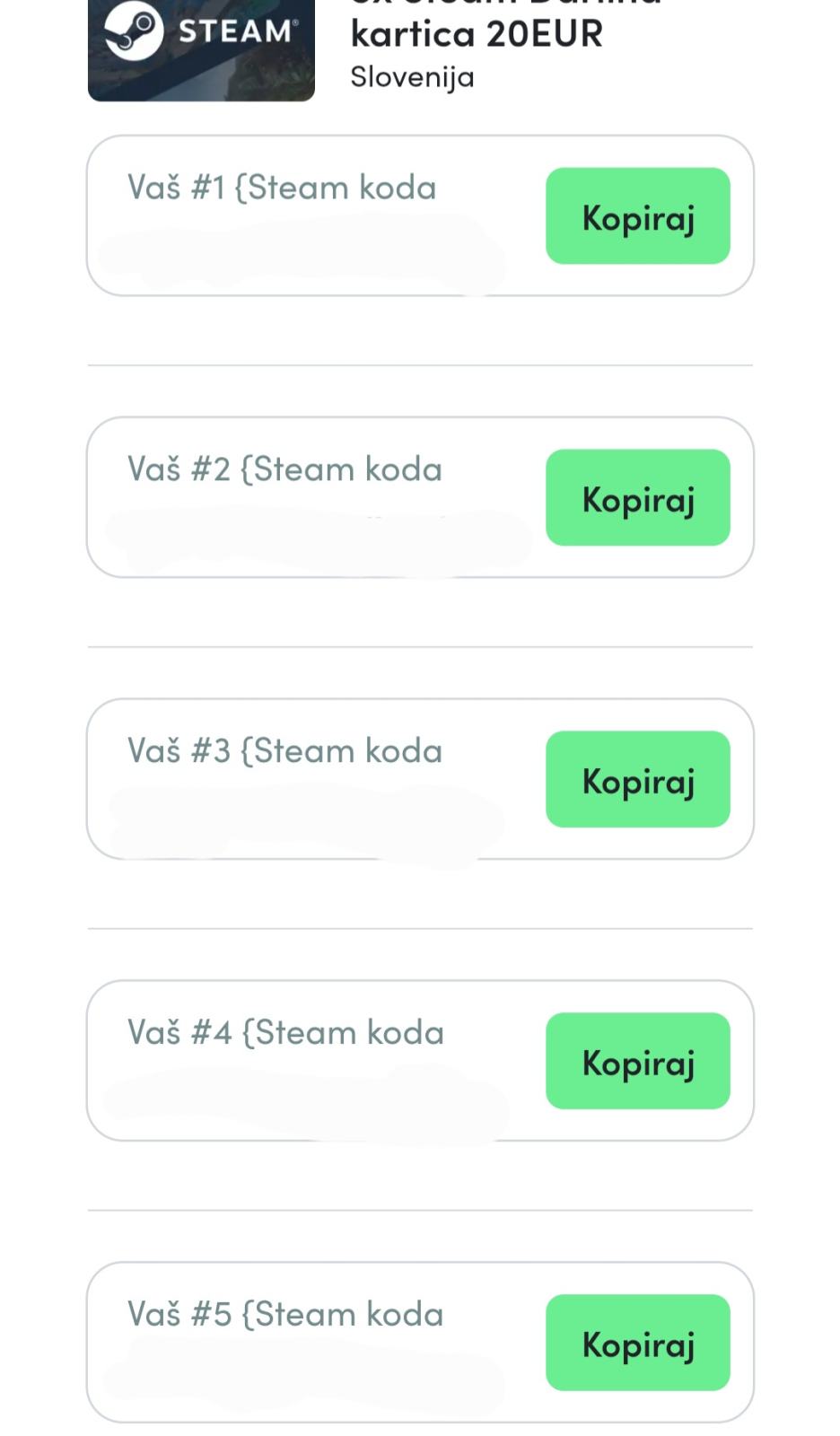 Steam kode