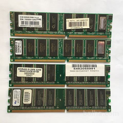 Mémoire RAM CoreParts - DDR - kit - 2 Go: 2 x 1 Go - DIMM 184 broches - 400 MHz / PC3200