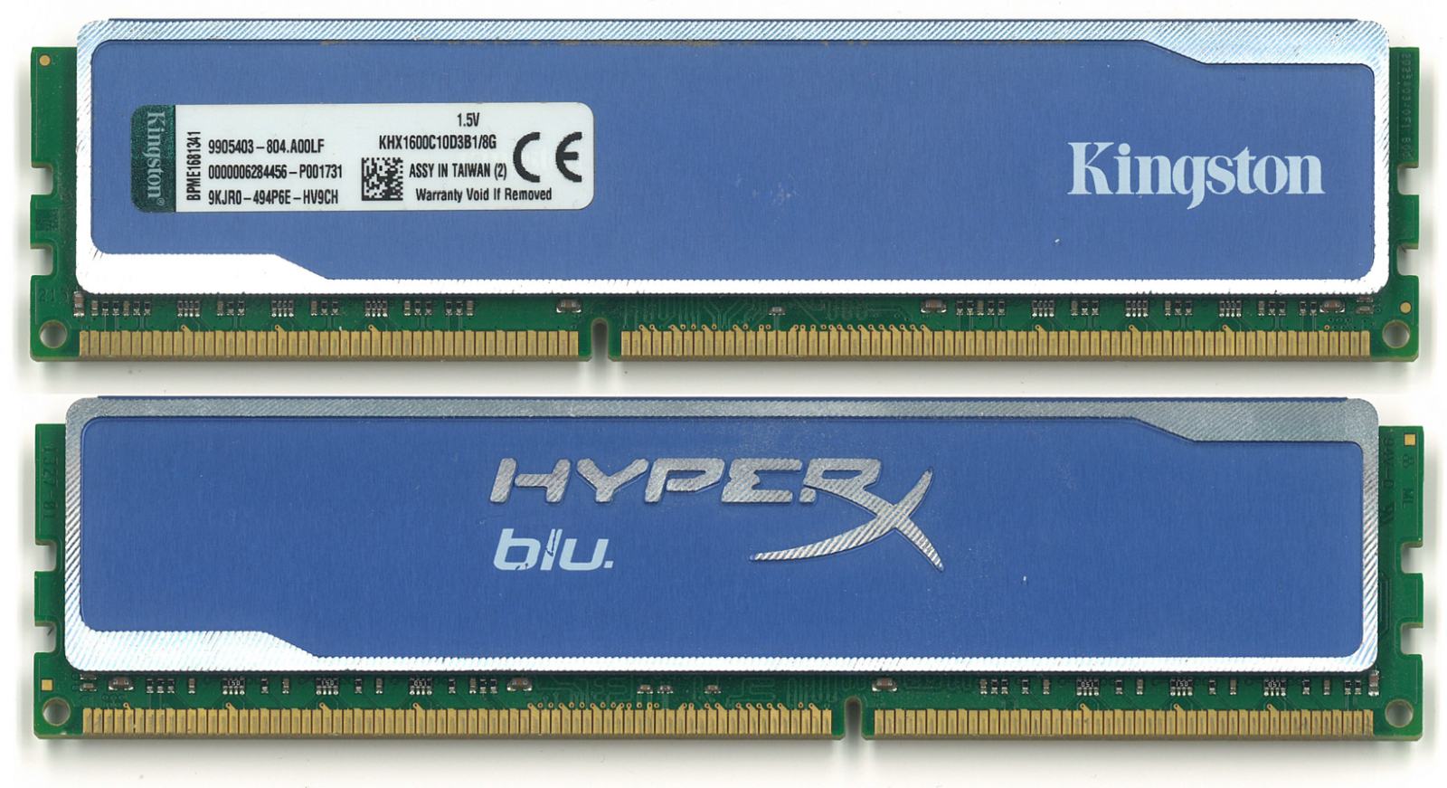 KINGSTON 8GB DDR3 PC3-12800 (800MHz)