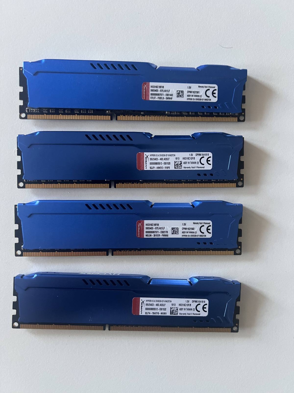 Kingston HyperX Fury RAM pomnilnik, 8GB, DDR3 (HX316C10F/8)