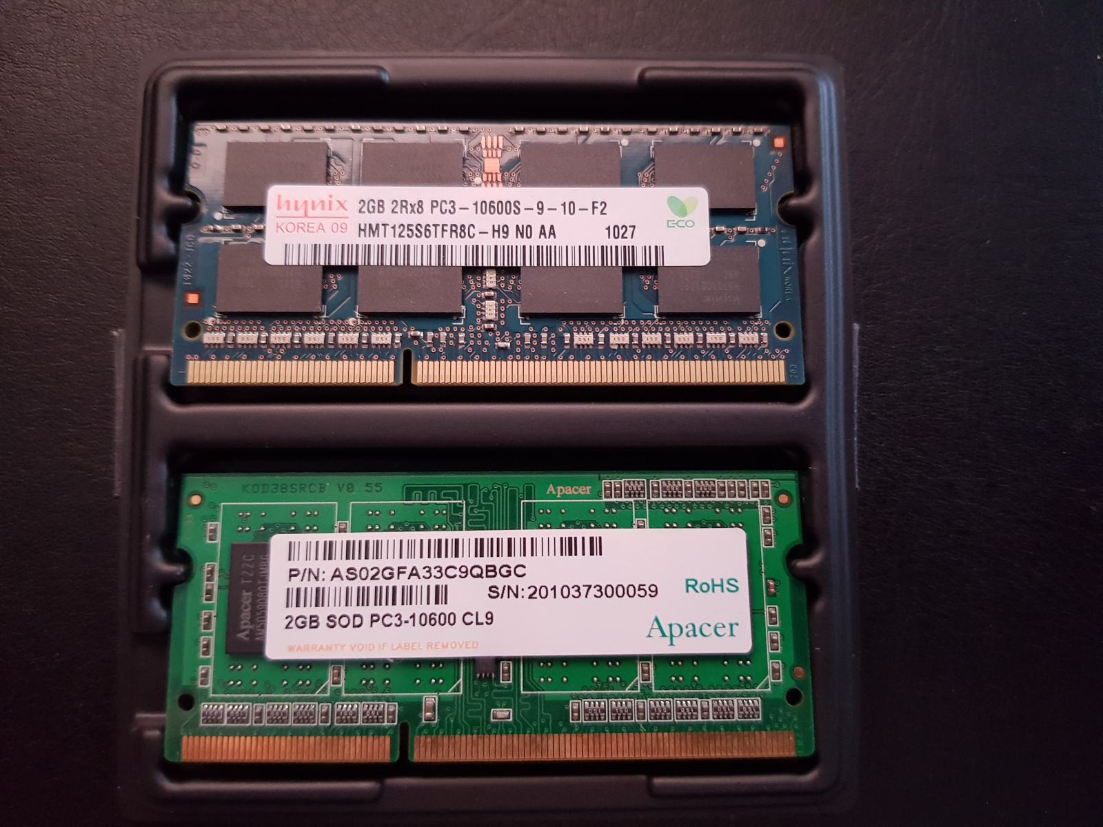 Motoeagle Lot de 2 barrettes de mémoire RAM DDR3 PC3-10600S DDR3 1333