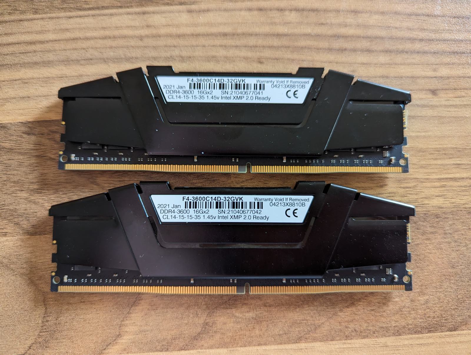 32GB (16x2) Samsung B-die G.Skill 3200 b-die】G.SKILL DDR4-3200
