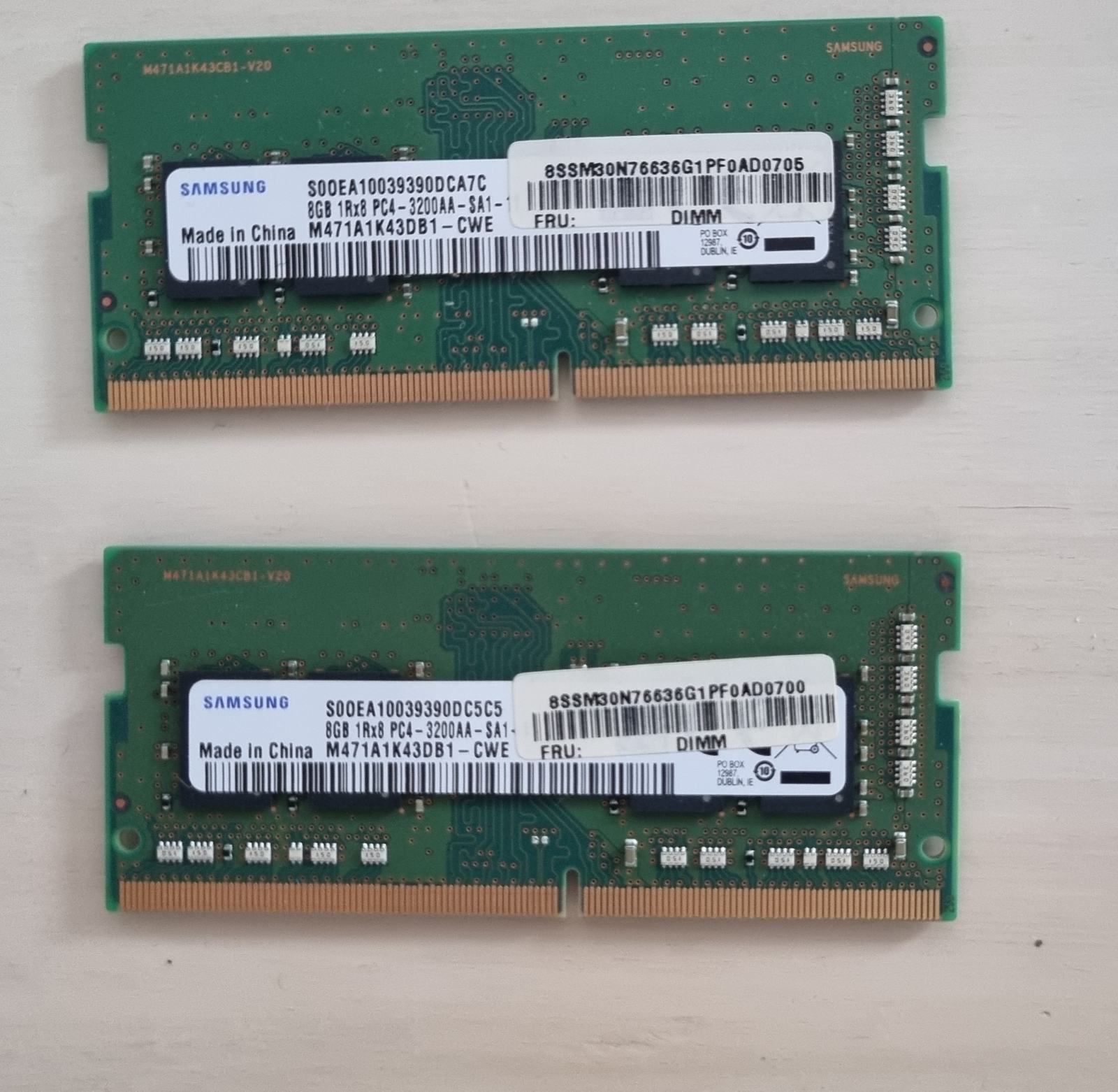Mémoires RAM 3200 Mhz DIMM Kit 2x16GB