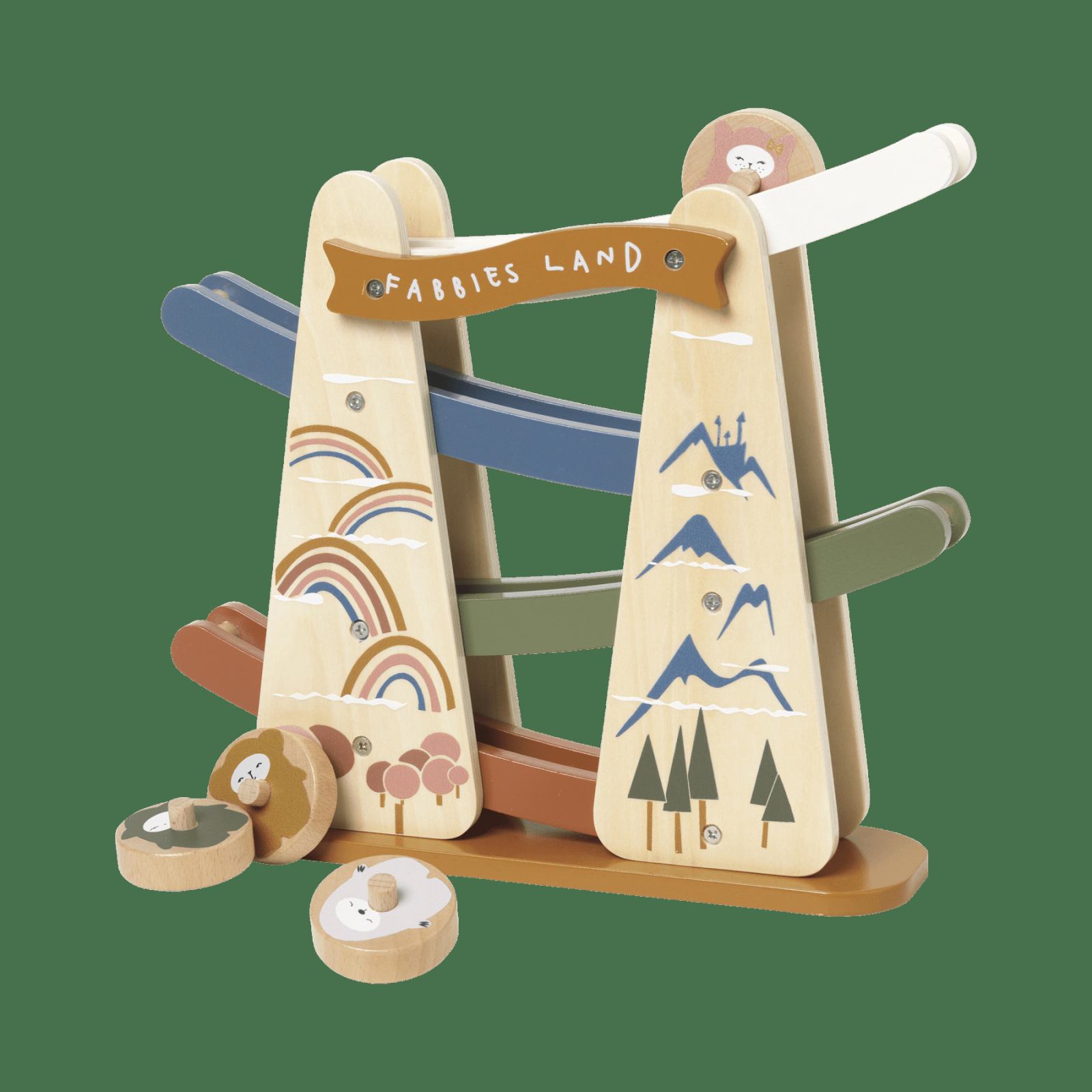 Lesena aktivnostna steza Fabelab Ramp Racer Fabbies Land
