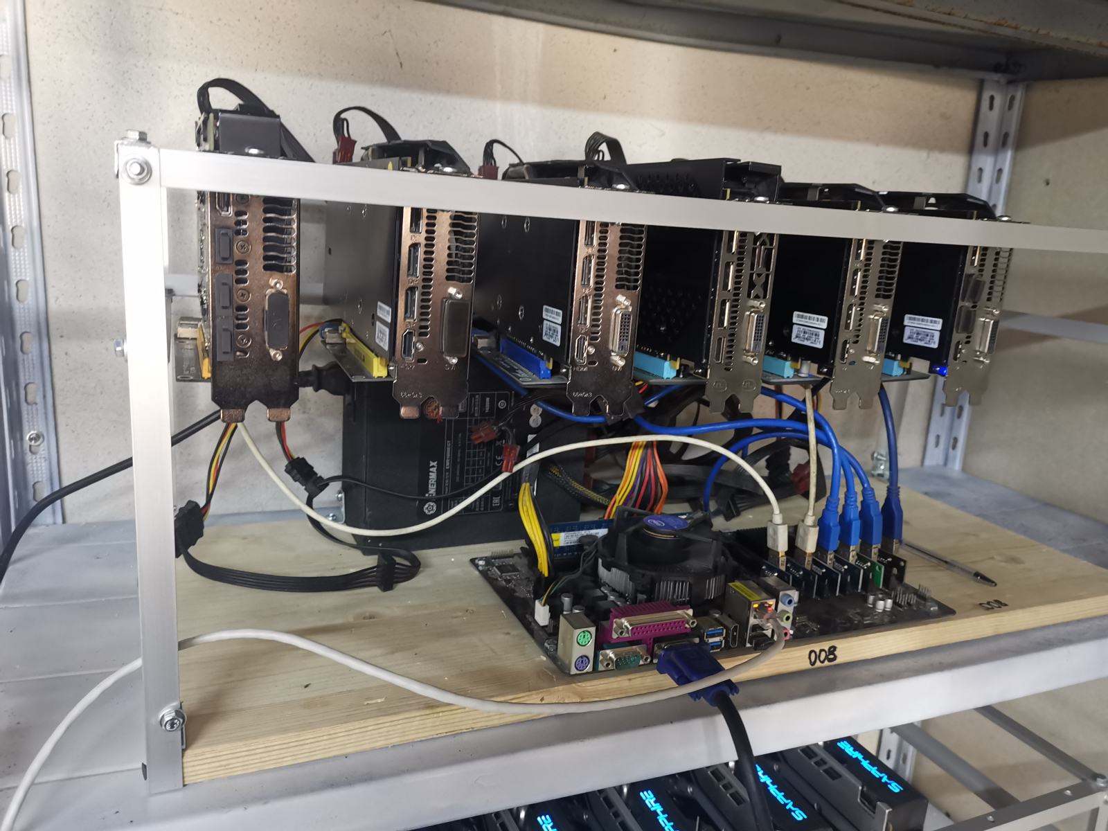 Mining Rig Ax Mining Rig 6x RX580 4GB - 10€/dan