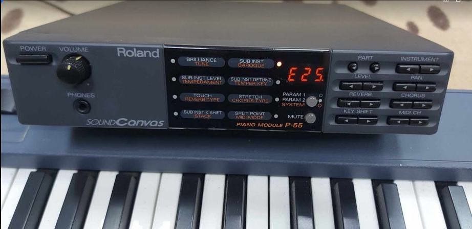 PIANINO--ROLAND PIANO MODUL P-55 + KLAVIATURA + ROLAND GW7 PODARIM