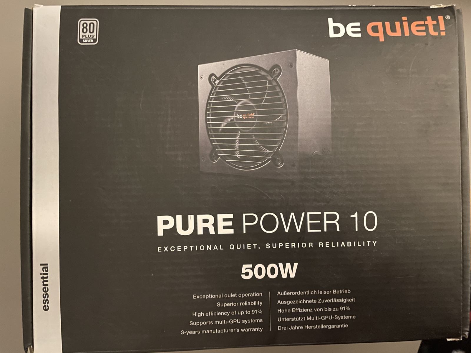 Napajalnik Be Quiet! Pure power 10 500W