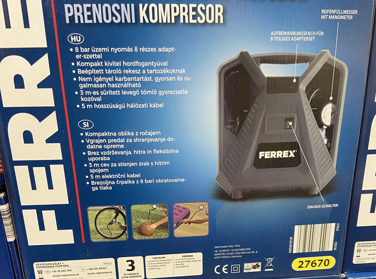 Prenosni kompresor Ferrex