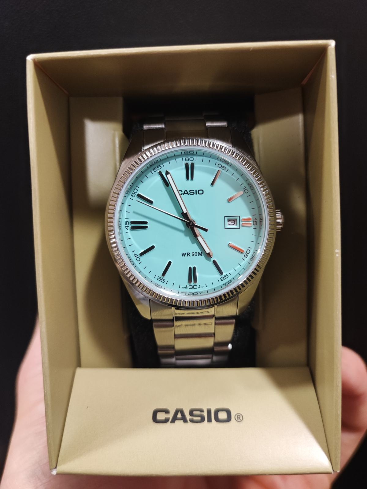Casio MTP 1302PD Tiffany Blue