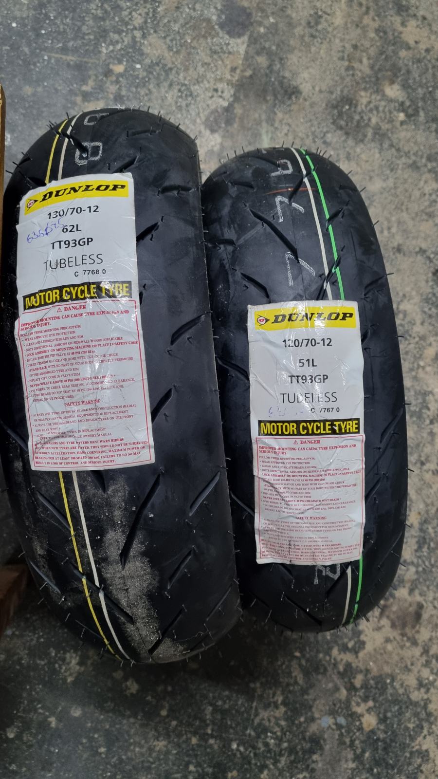 Set Pneumatici Invernali Kenda Per Scooter | 120/70-12 + 130/70-12 M+S Per Sachs Suzuki Sacom