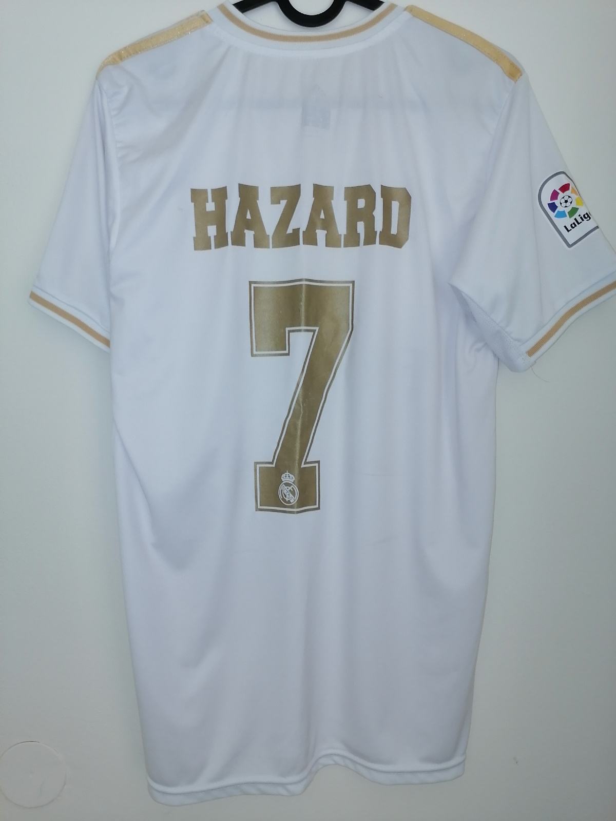 Maillot Extérieur Real Madrid 2021/22, Eden Hazard #7, Taille XL, Bleu, Excellent état