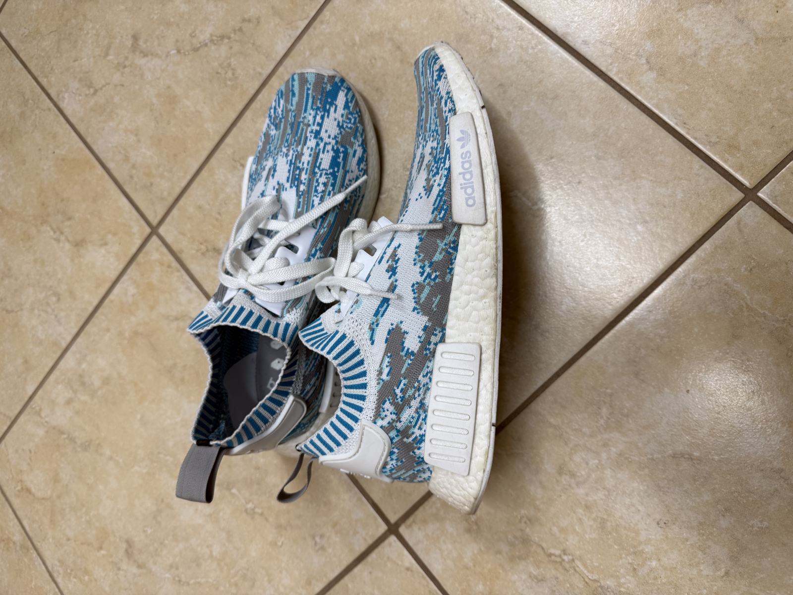 adidas gazelle silver green womens Adidas NMD R1 Primeknit Winter Grey Pack main image 1
