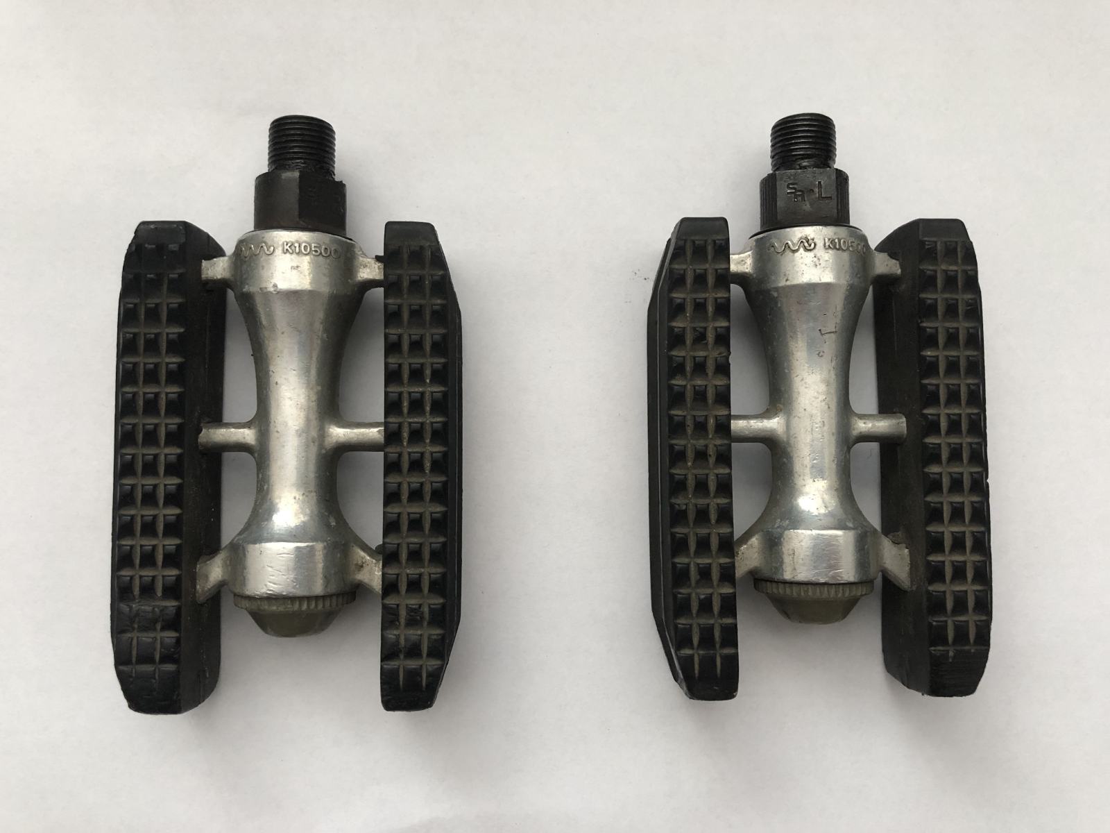 Pédales Plateforme SR Sakae Ringo SP-150, Vélo Route Vintage Années 80 - Aluminium Argent, 9/16, Japon