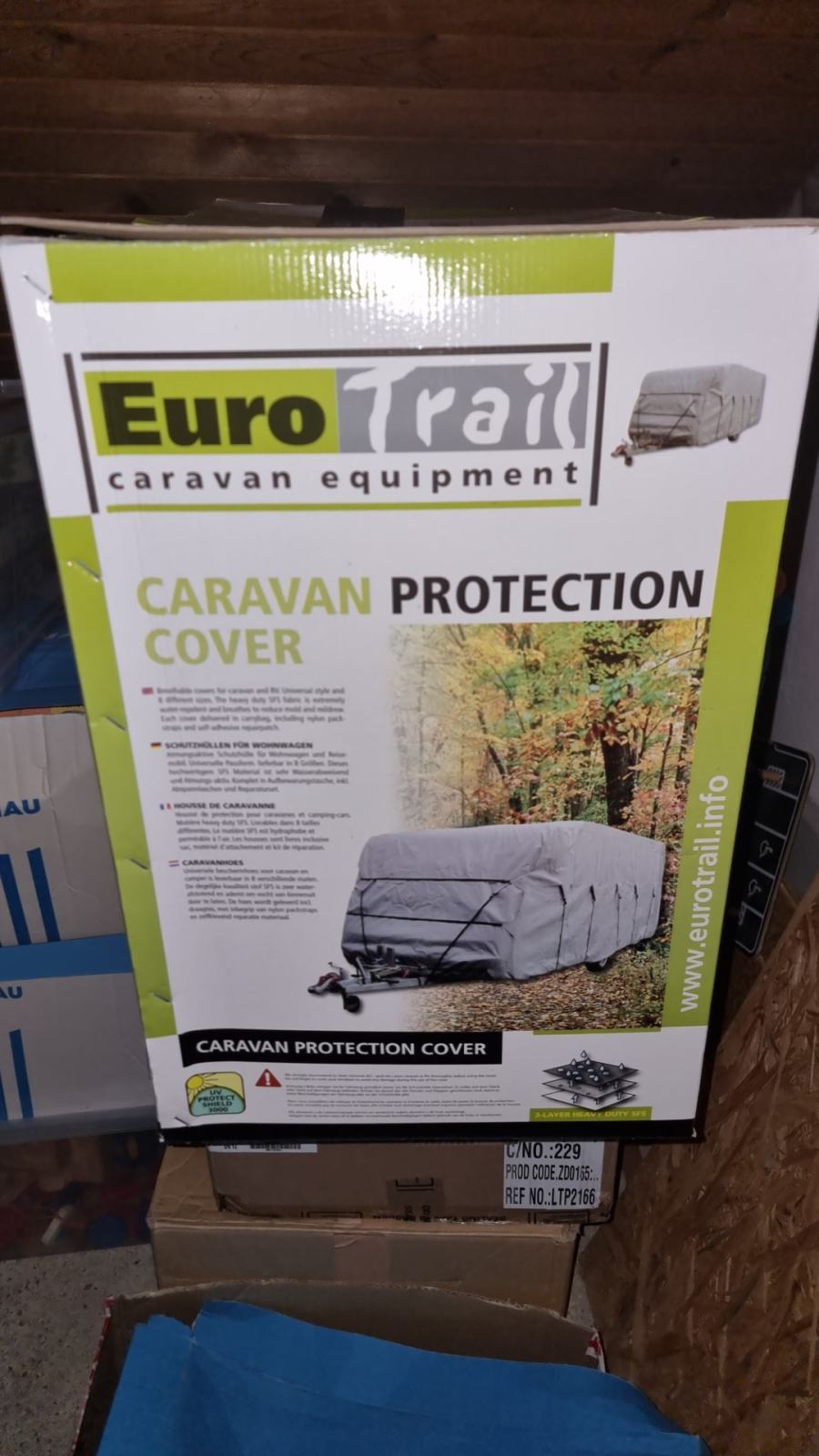 Telo Copri Roulotte Universale Euro Trail SFS-3, Traspirante E Impermeabile, 500-550 X 250 X 220 Cm, Con Custodia E Tiranti - 5
