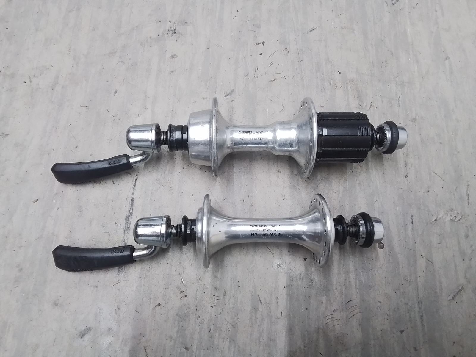 Pesti shimano deore xt hb-m730 fh-m732 vintage retro