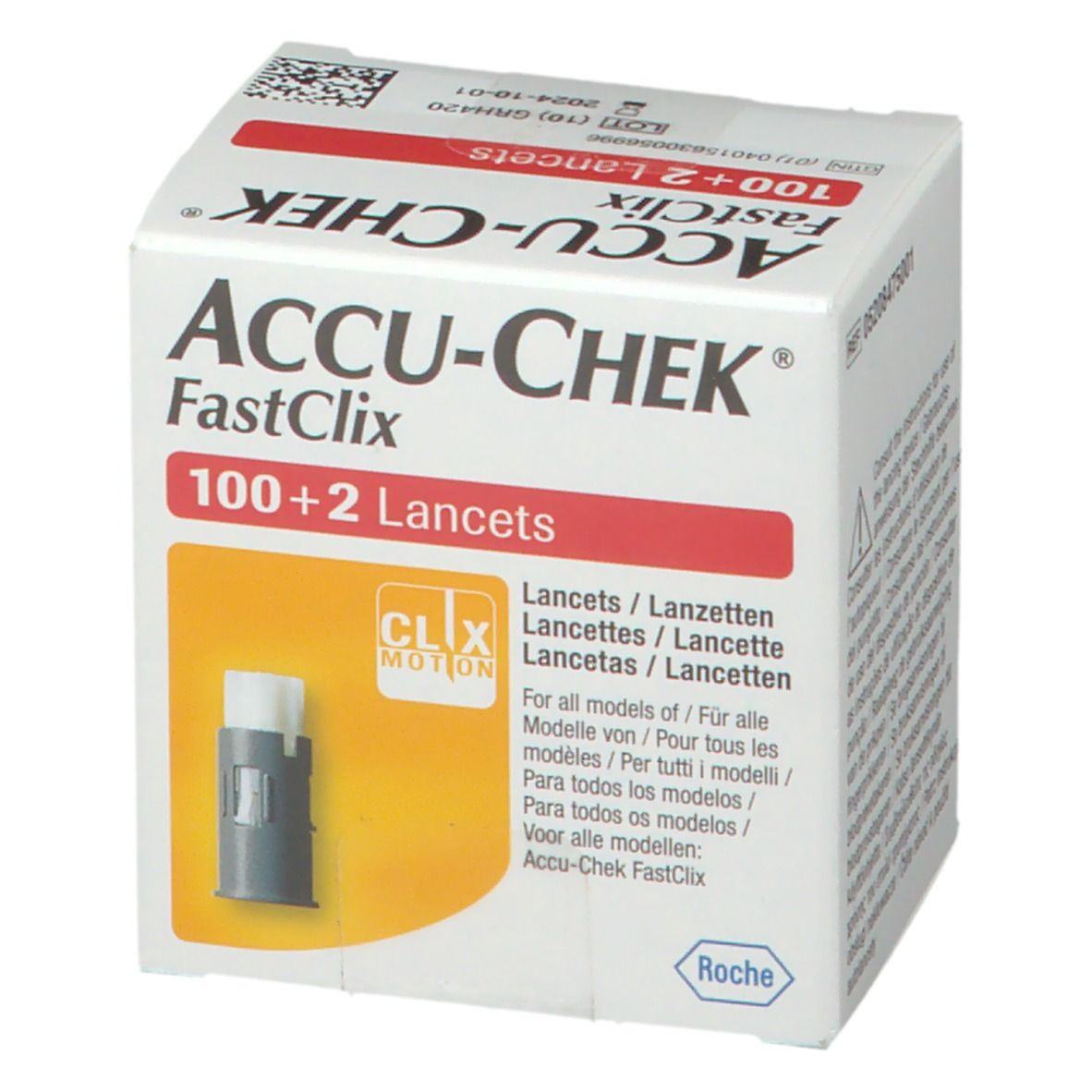Lancete Accu-Chek FASTCLIX, 100+2 lancet