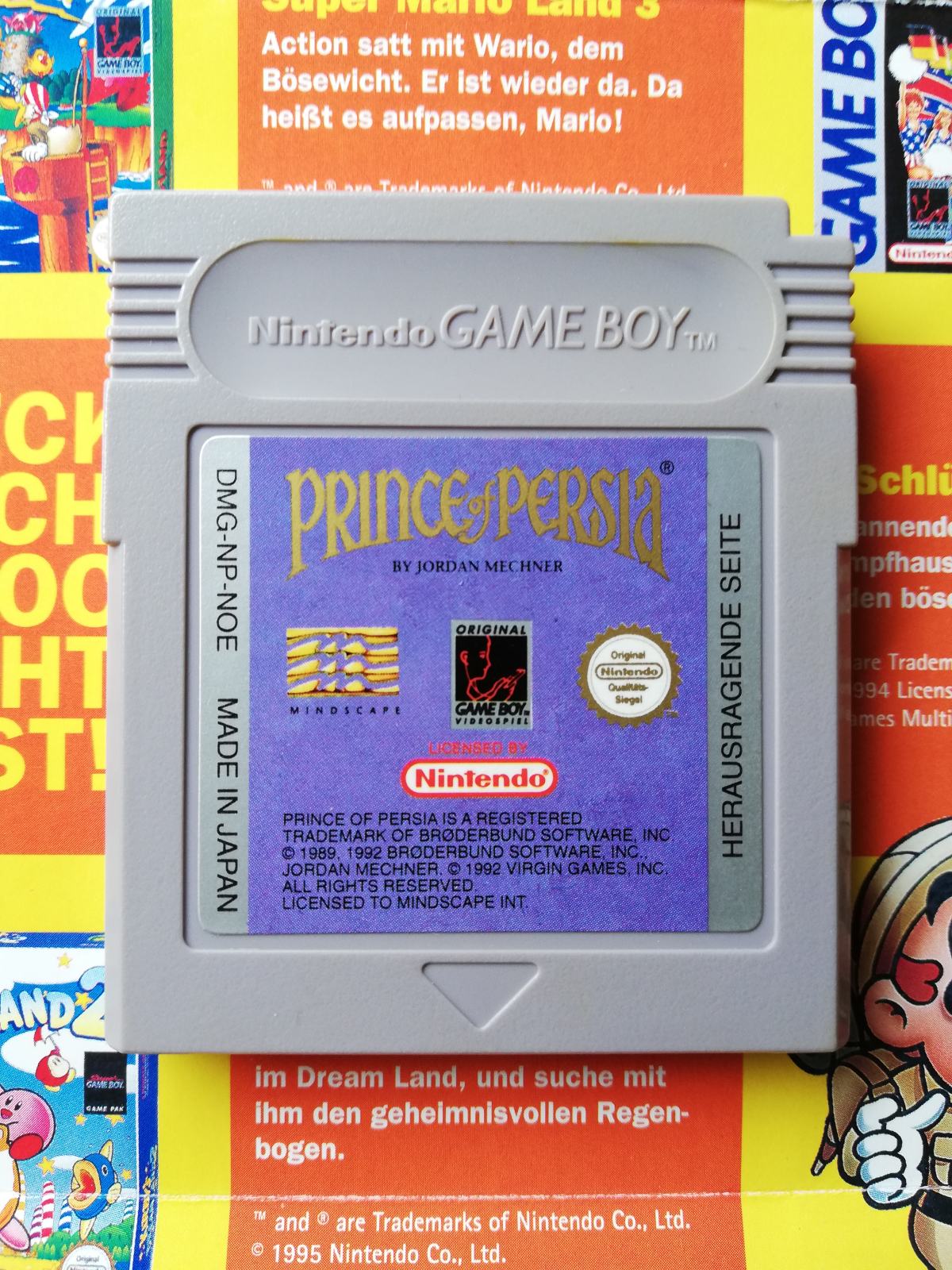 Cartouche Prince Of Persia Sur Game Boy Advance - Jeu Action/Aventure PAL