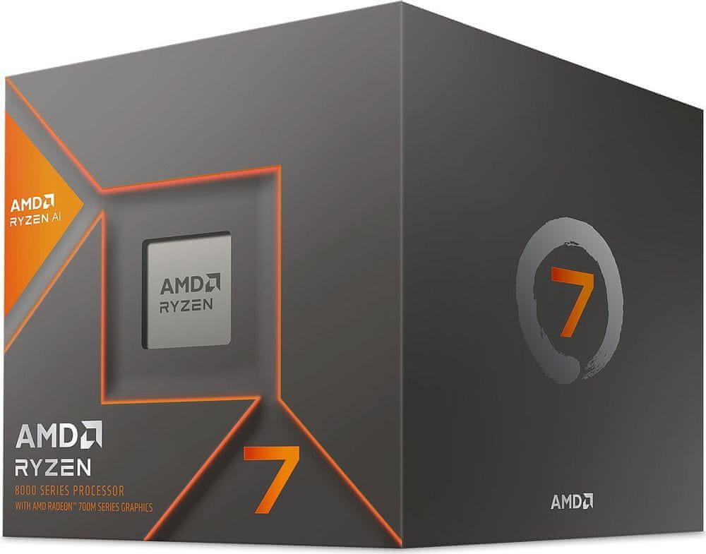 AMD Ryzen 7 8700G procesor, 8 jedrni, 16 niti, 4,2 GHz, 5,1 GHz Boost,
