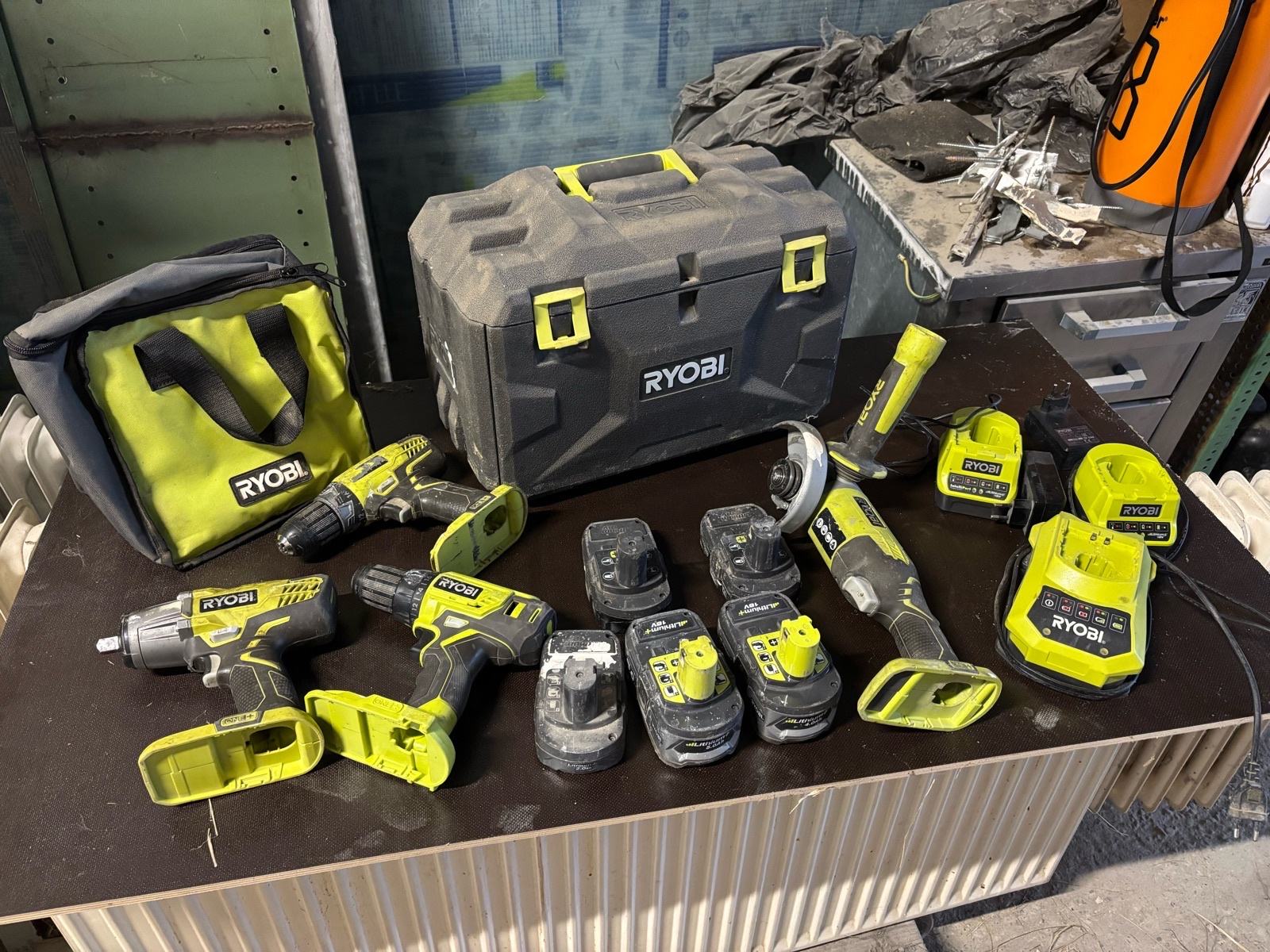 Ryobi Akkugerte Set