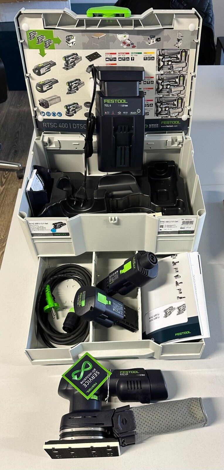Festool RTSC 400 Li 3 Plus akumulatorski drsni set 201513
