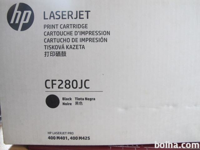 HP 80A CF280A Toner Noir Authentique pour LaserJet Pro M401/M425