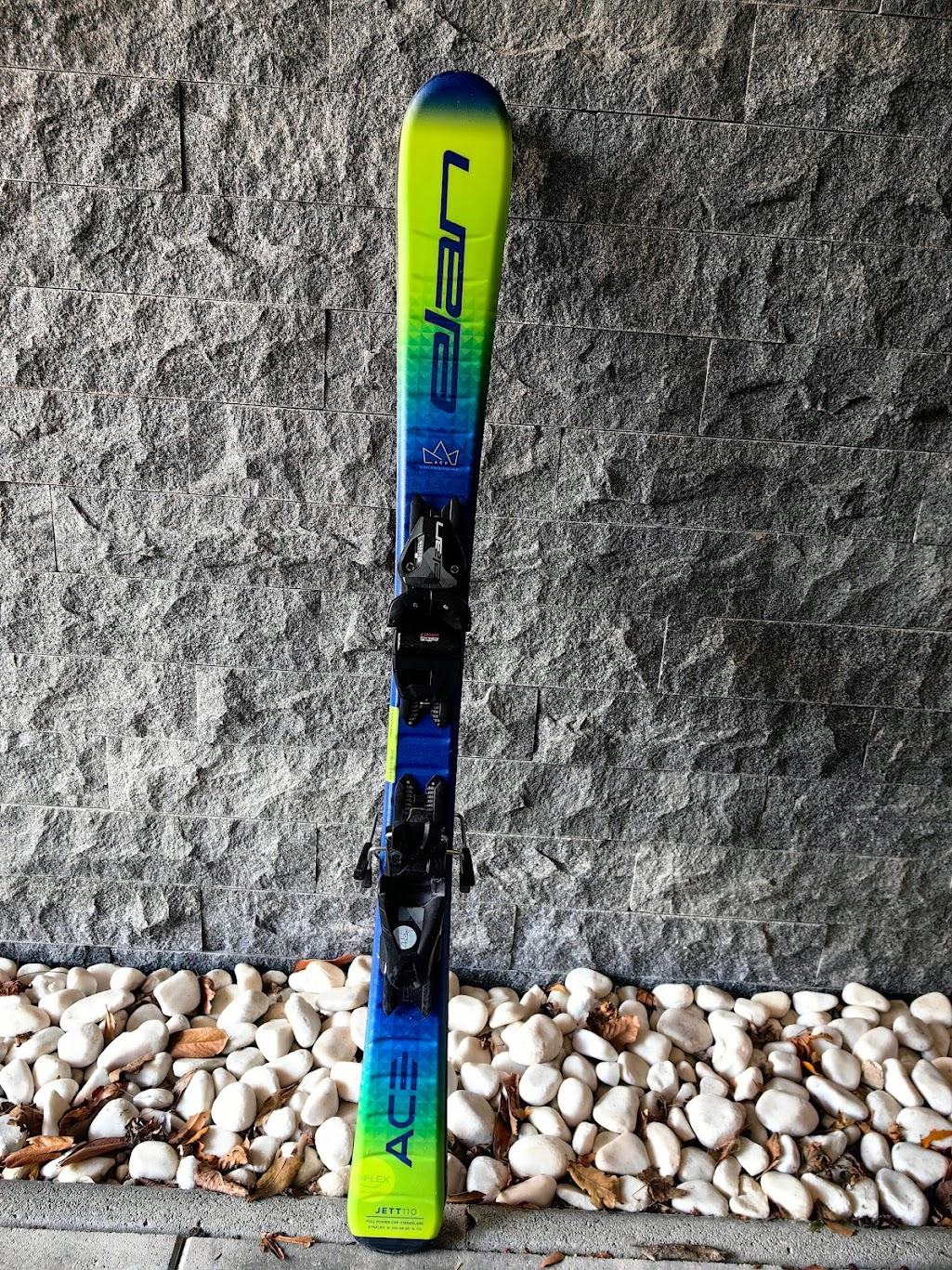 Ski Enfant Elan Jett 140 Cm (1m40) Avec Fixations - Occasion - Noir