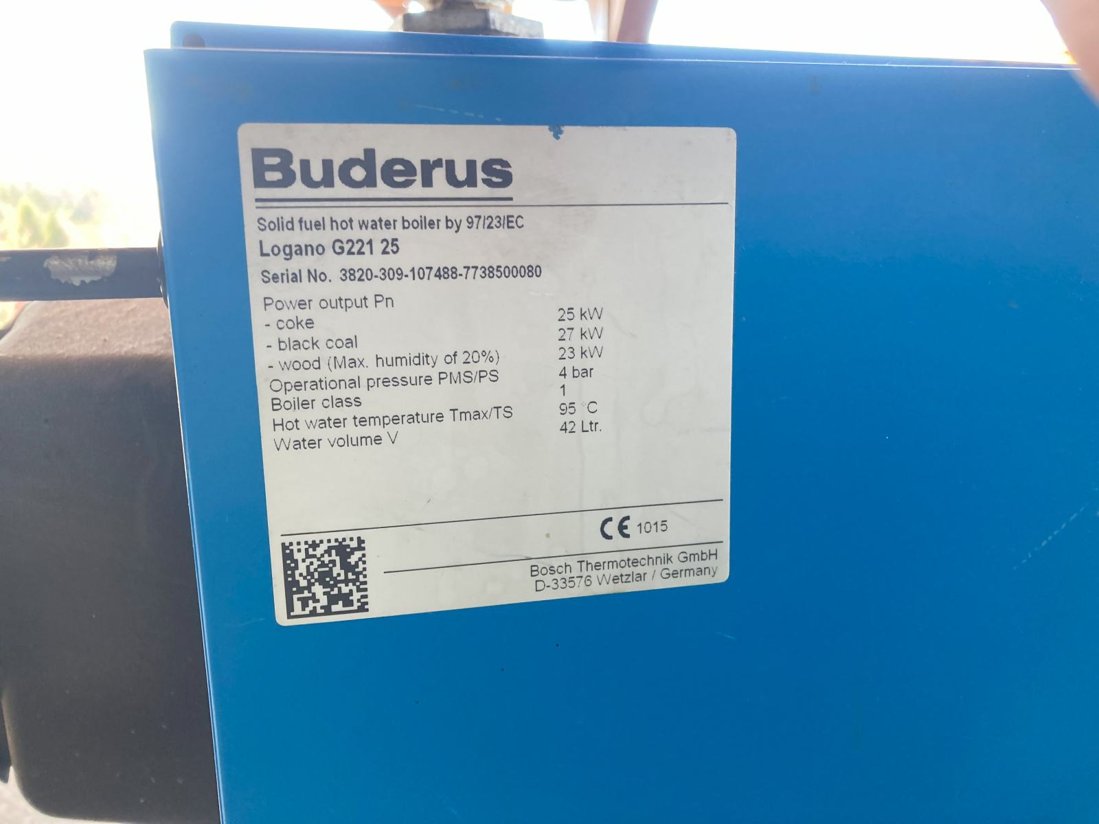 Peč Buderus Logano G221 25