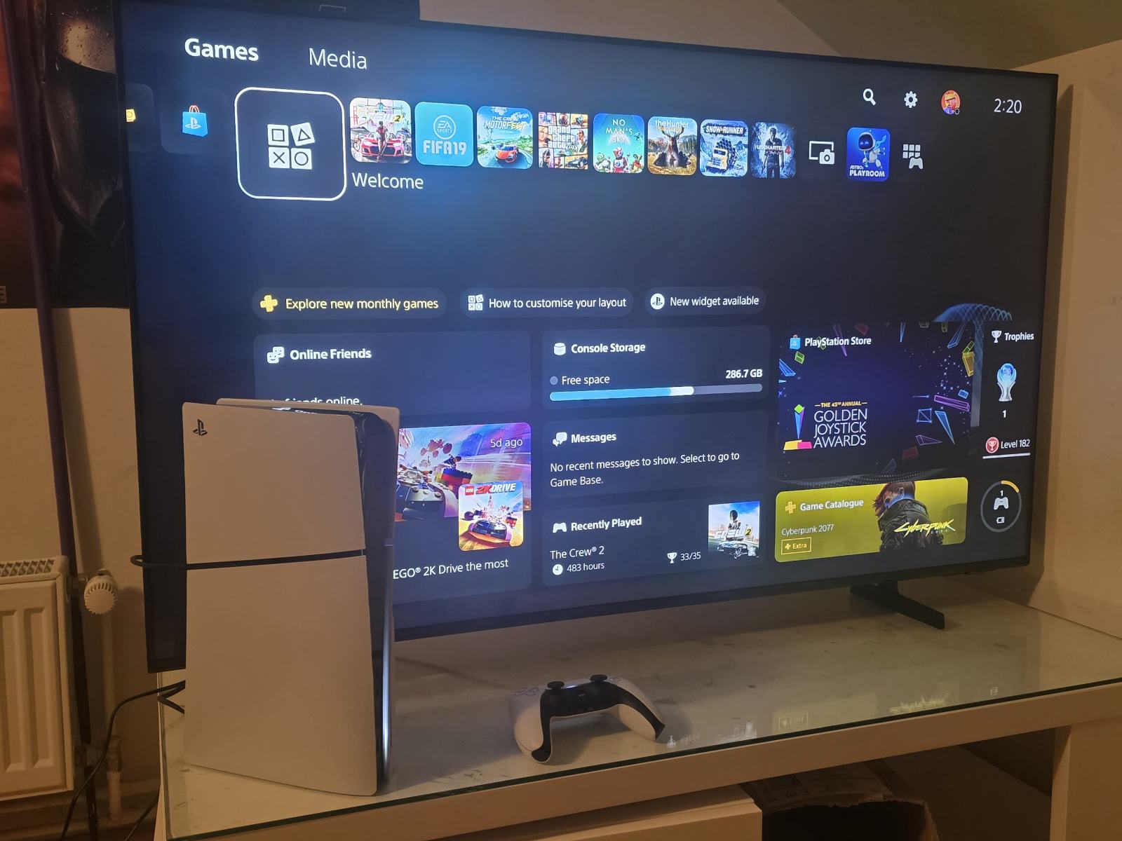 Ps5+samsung smart tv