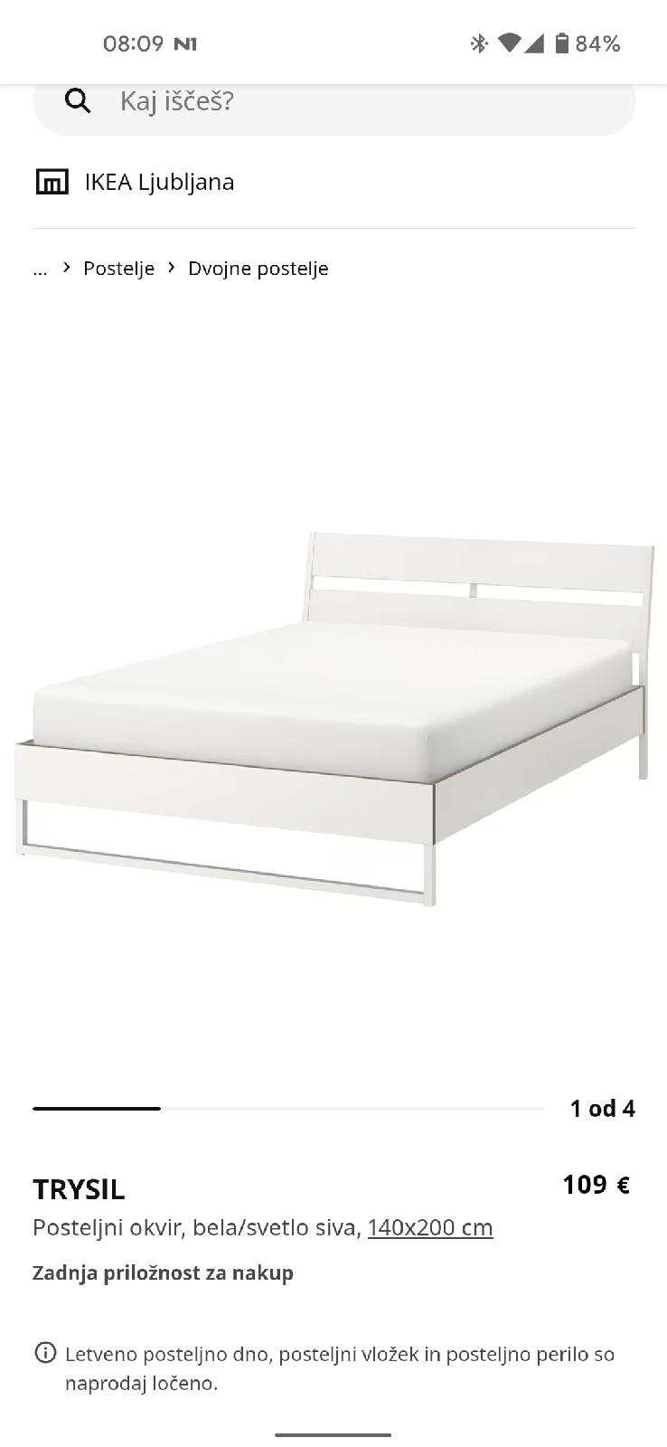 Ikea TRYSIL Postelja 160x200 Ikea TRYSIL Postelja 160x200
