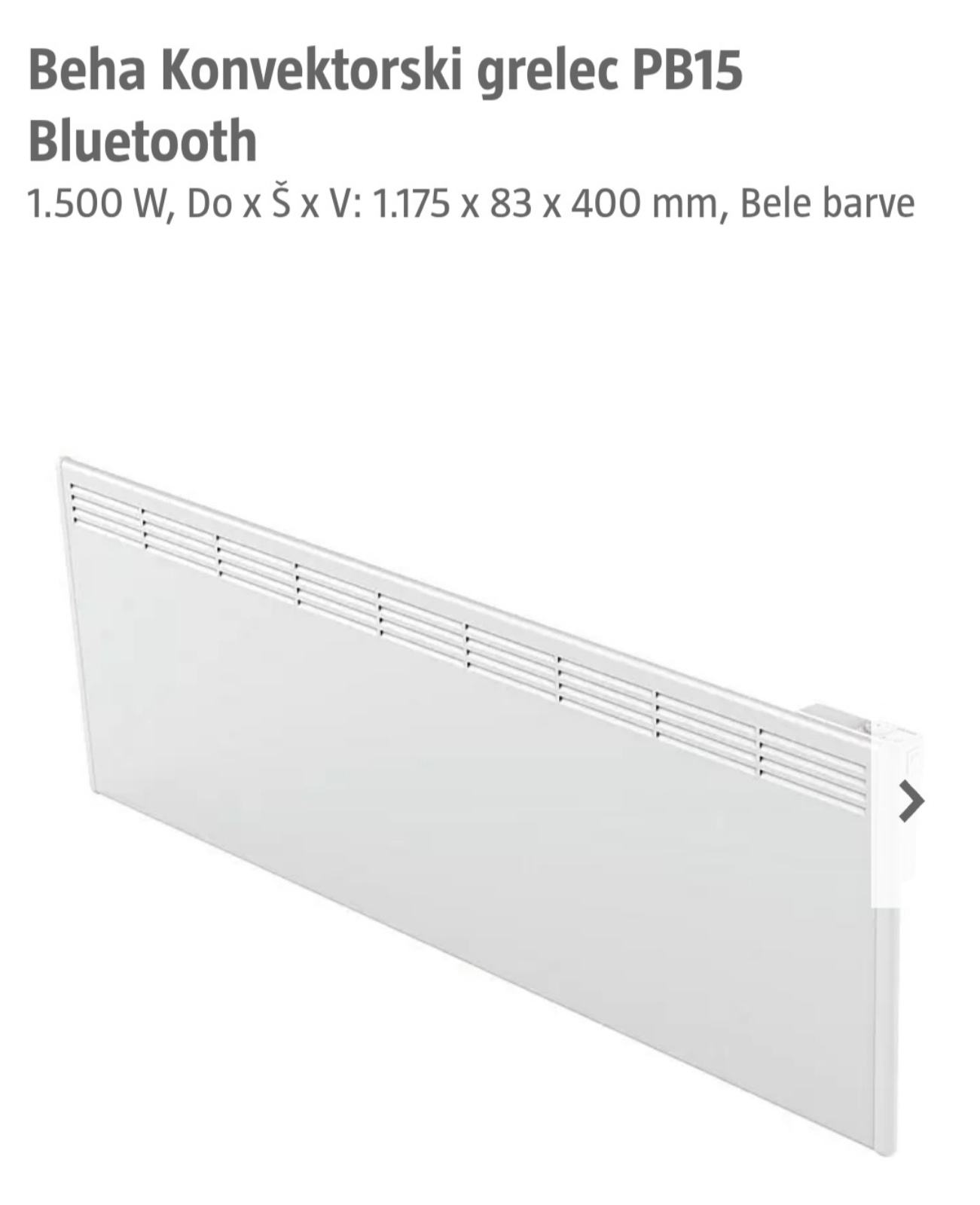 Stenski Radiator Stenski električen radiator BEHA