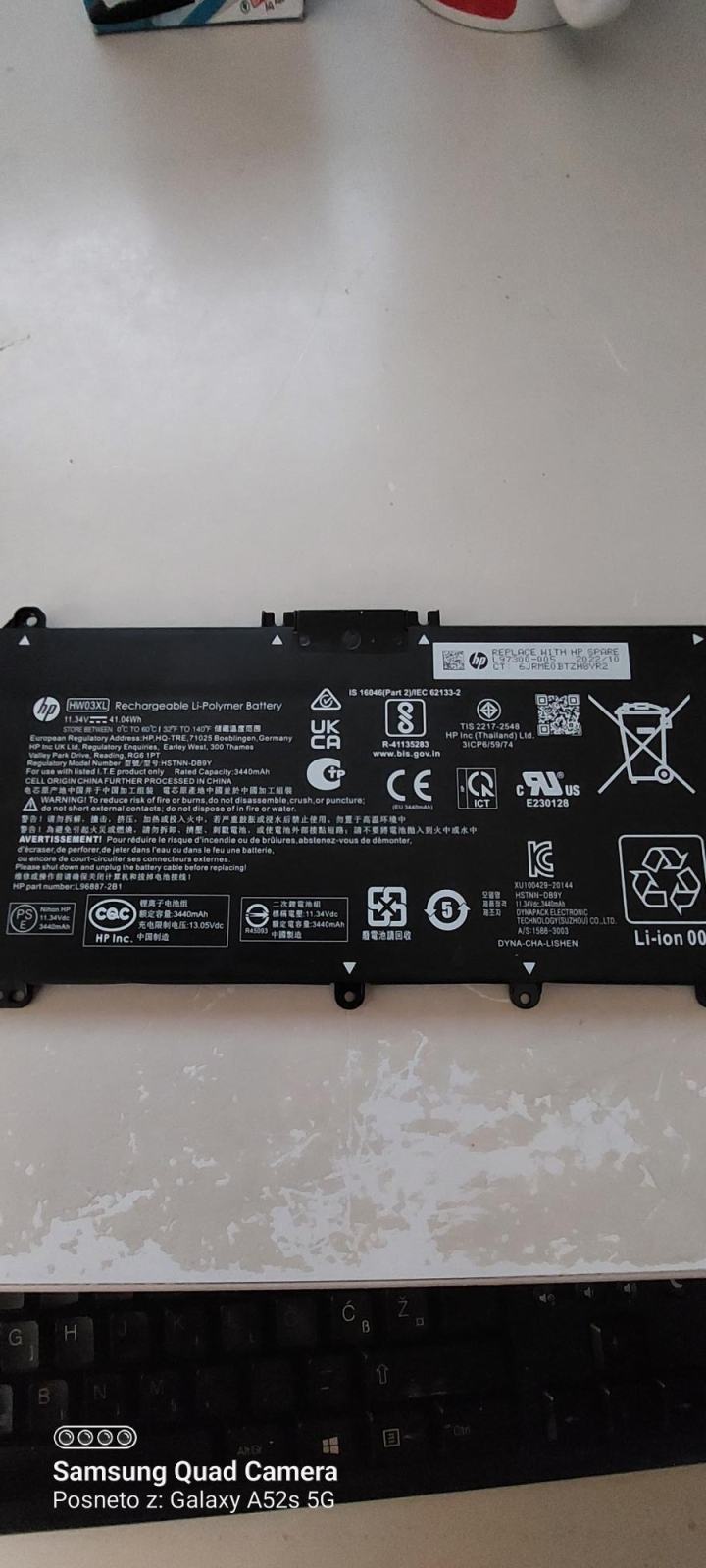 HP L97300-005 originele accu 40Wh (11,55V 3470mAh) - €114.95