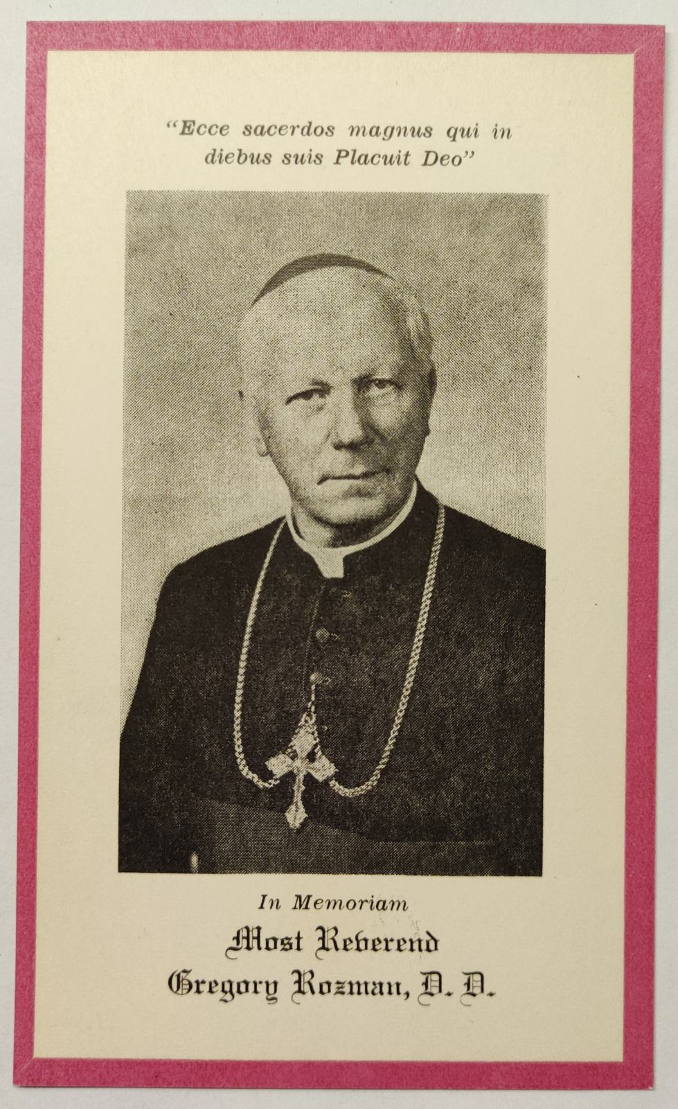 Gregorij Rožman, spominska podobica, 1959