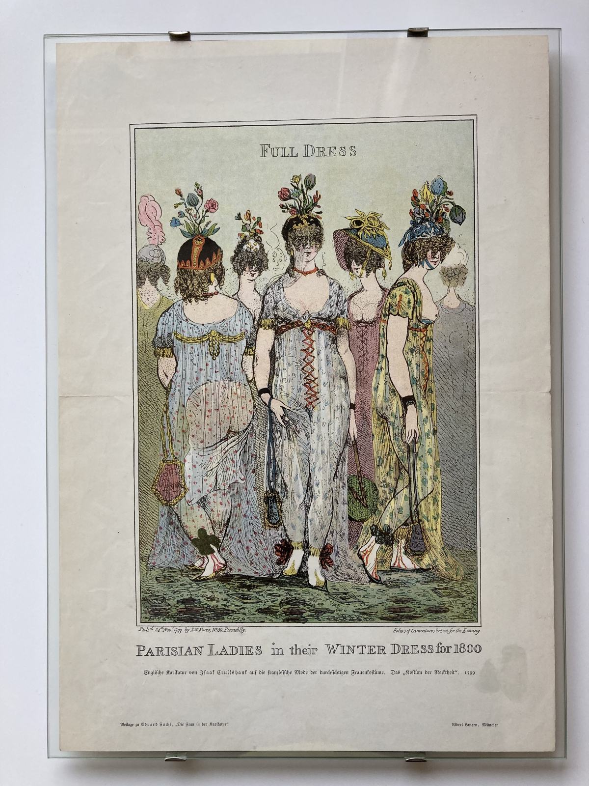 Isaac Cruikshank PERSIAN LADIES WINTER DRESS 1800