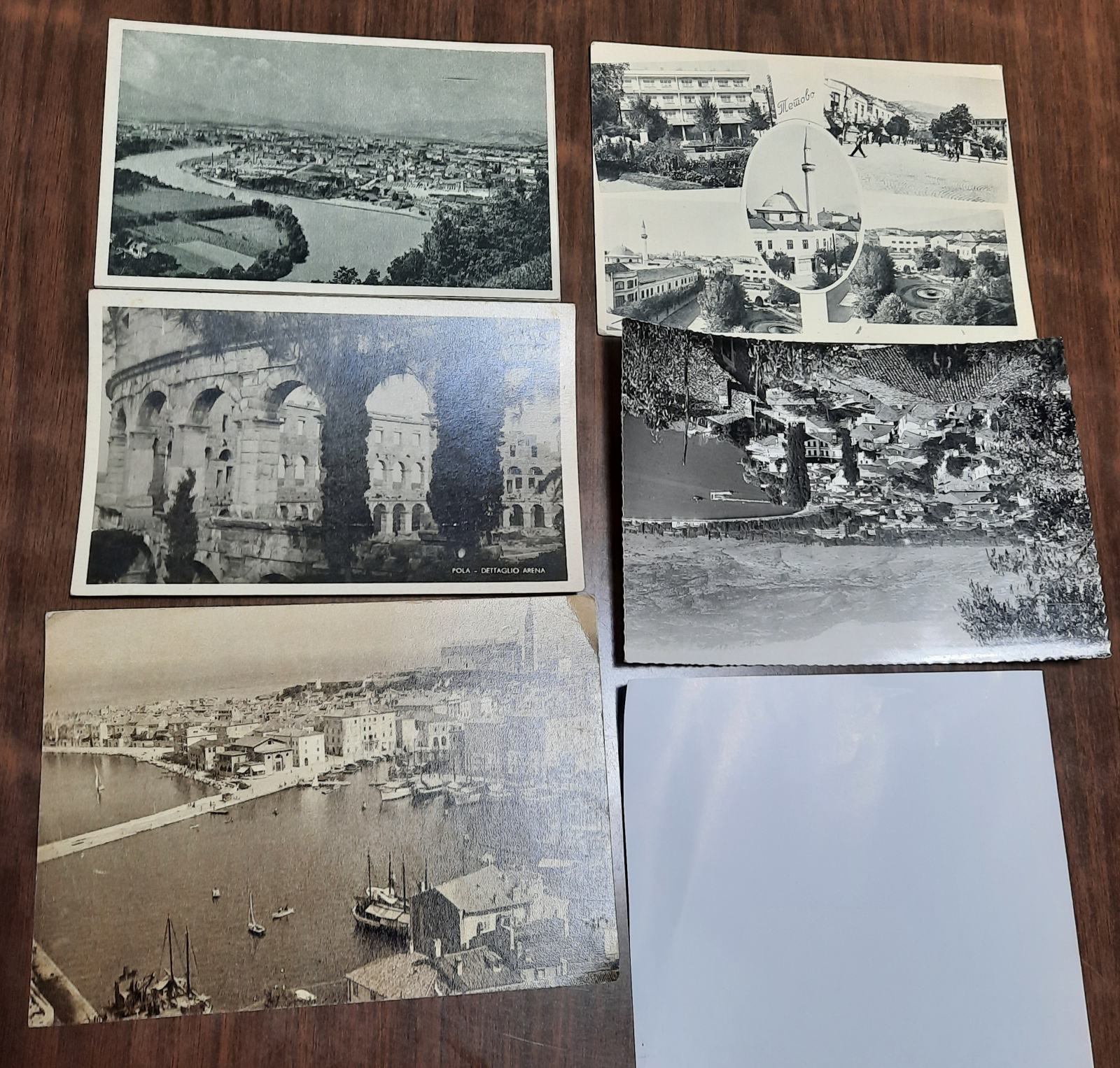 Pula Razglednice Stare razglednice mest:Maribor,Piran,Pula,Ohrid,Tetovo