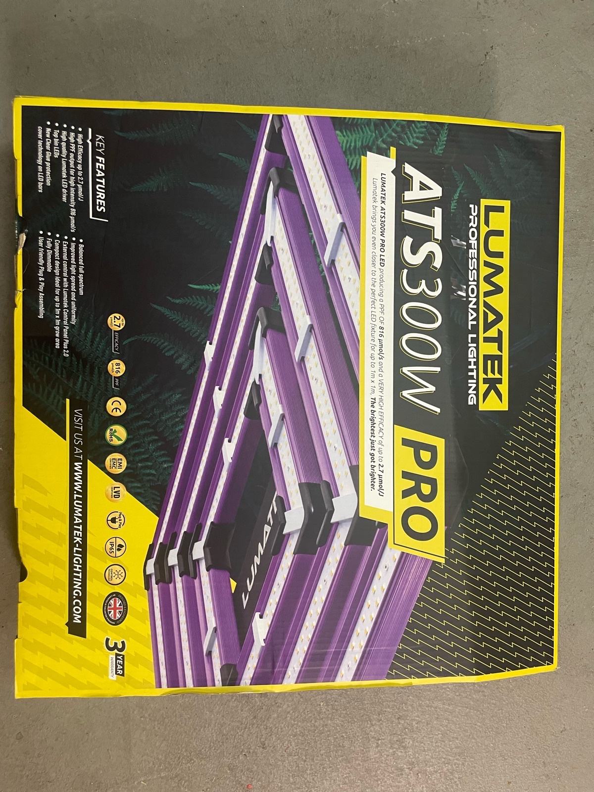 Lumatek ATS 300W PRO – LED grow luč za rastline, full spectrum, skoraj